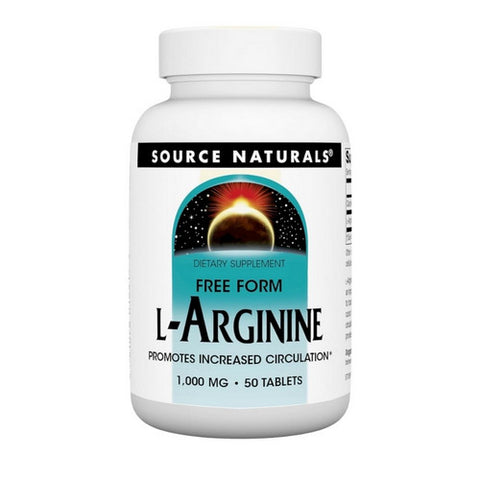 Source Naturals, L-arginine, 1000 mg, 50 Tabs