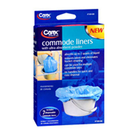 Carex, Carex Commode Liner, Box Of 7