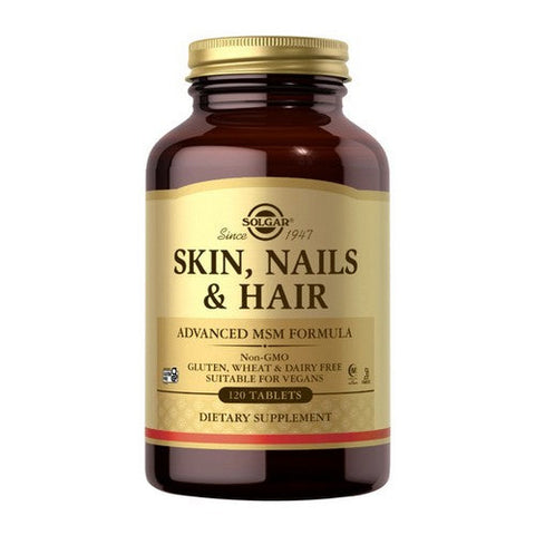 Solgar, Skin Nails And Hair Advanced Msm Formula, 120 Tabs Solgar