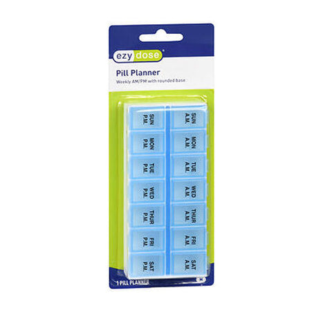 Ezy Dose, Pill Planner Weekly Am & Pm With Rounded Base Medium, 1 Each Ezy Dose