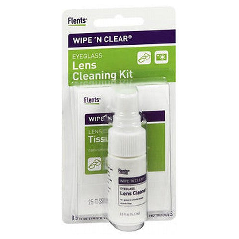 Flents, Wipe 'N Clear Eyeglass Lens Cleaning Kit, 1 Each Flents