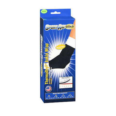 Sport Aid, Ankle Wrap Theramadry S-A Gold Medium, 1 Each Sport Aid