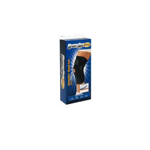 Sport Aid, Scott Specialties Knee Support Hingd Thermadry S-A Gold Medium, MEDIUM 1 each