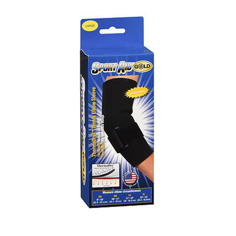 Sport Aid, Elbow Tennis Sleeve Therma-Dry S-A Gold Large, 1 Each Sport Aid