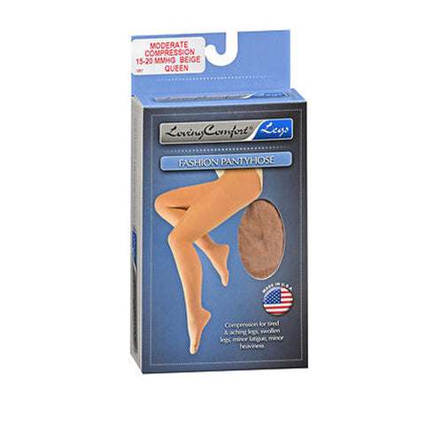 Scott Specialties, Loving Comfort Fashion Pantyhose Moderate, 15-20 BEIGE KPP, QUEEN 1 each