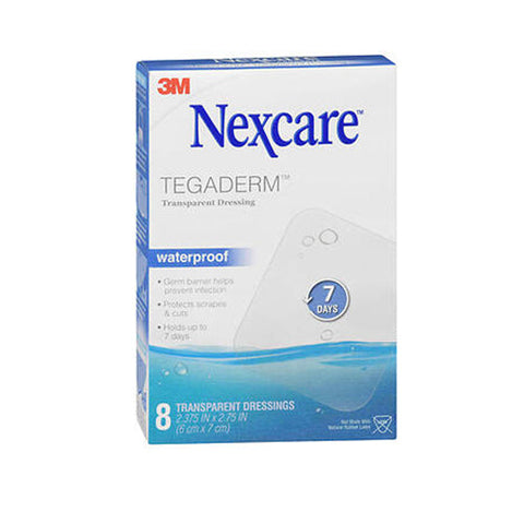 Nexcare, Tegaderm Transparent Dressings Waterproof 2.375 X 2.75 Inch, 8 Count Nexcare