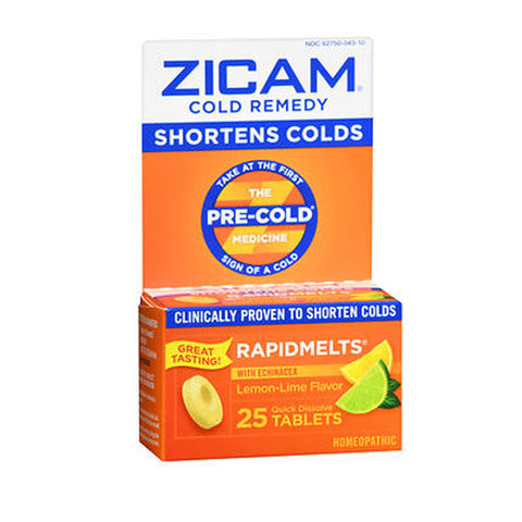 Zicam, Cold Remedy Rapidmelts Lemon Lime, 25 Count Zicam