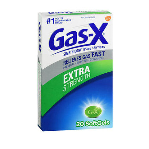 Gas-X, Simethicone Antigas Softgels Extra Strength, 125 Mg, 20 Tabs Gas-X