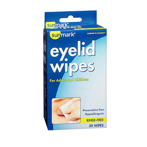 Sunmark, Eyelid Wipes, Box Of 30