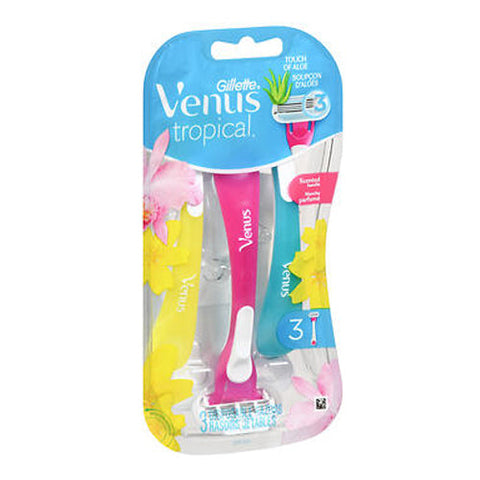 Gillette, Venus Tropical Disposable Razors, 3 each Gillette