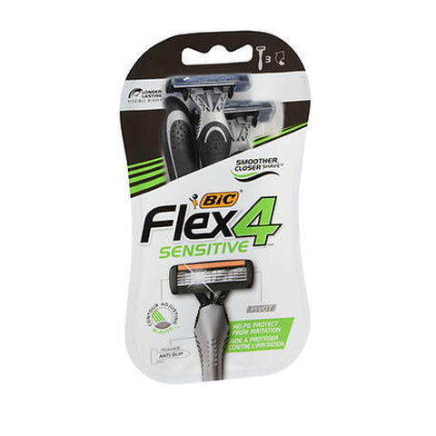 Bic, Flex 4 Disposable Shavers, 3 each