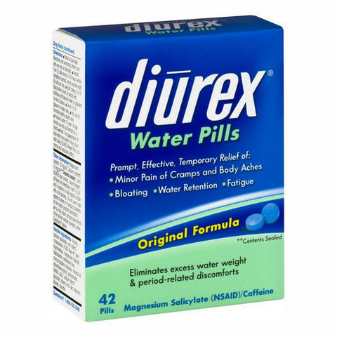 Diurex, Gentle Diuretic Water Pills Plus Pain Relief, 42 Count Diurex