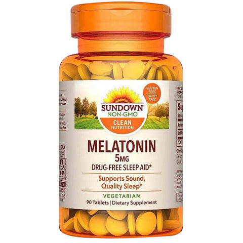 Sundown Naturals, Extra Strength Melatonin, 5 mg, 90 tabs Sundown Naturals