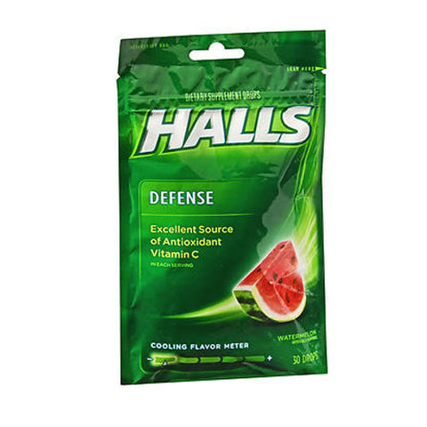 Halls, Defense Vitamin C Drops Watermelon, 30 Count Halls