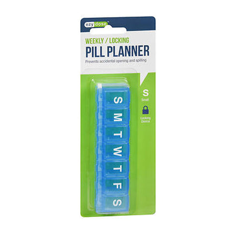 Ezy Dose, Pill Planner Weekly Locking Small, 1 Count Ezy Dose