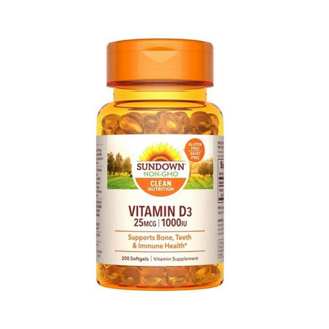 Sundown Naturals, Sundown Naturals High Potency Vitamin D3, 1000 IU, 100 caps Sundown Naturals