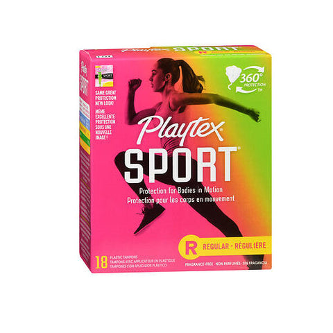 Playtex, Sport Plastic Applicator Tampons Regular, 18 Count Playtex