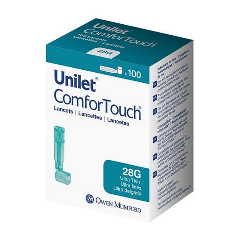 Unilet, Comfortouch Lancets Ultra Thin 28G, 28G, 100 Count