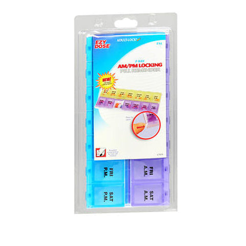 Ezy Dose, 7-Day Am Pm Locking Pill Reminder 2Xl, 1 Count Ezy Dose