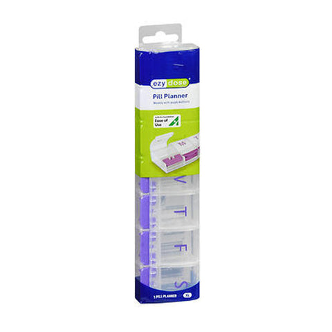 Ezy Dose, Pill Planner Weekly With Push Buttons Xl, 1 Count Ezy Dose