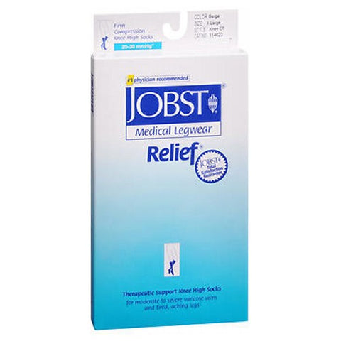 Jobst, Medical Legwear Close-Toe Knee High Support Stockings Beige, 1 Pair Jobst