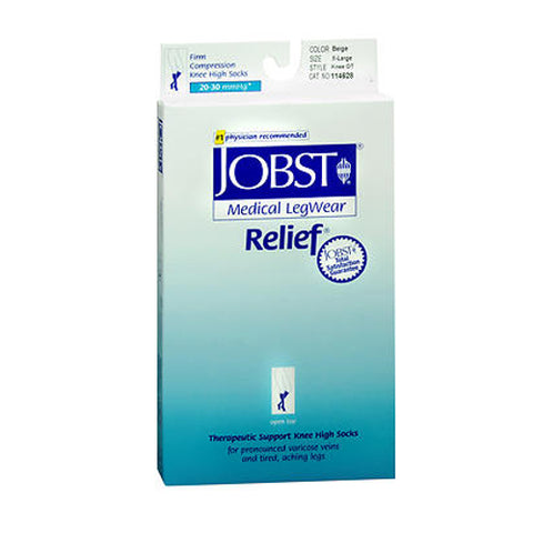 Jobst, Relief Women'S Firm Support Open-Toe Knee Highs Beige Extra Large, 1 Each Jobst