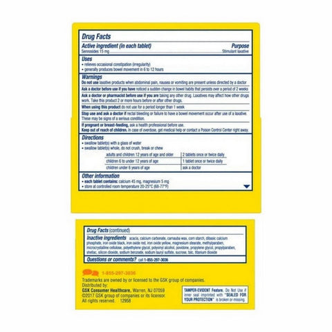 Perdiem, Overnight Relief Laxative Pills, 60 each