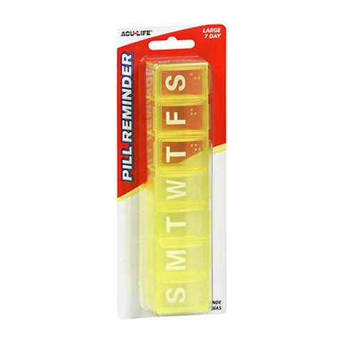 Acu-Life, 7 Day Pill Box Organizer Large, Large 1 each