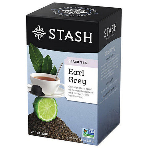 Stash Tea, Black Tea, Earl Grey 20 ct Stash Tea