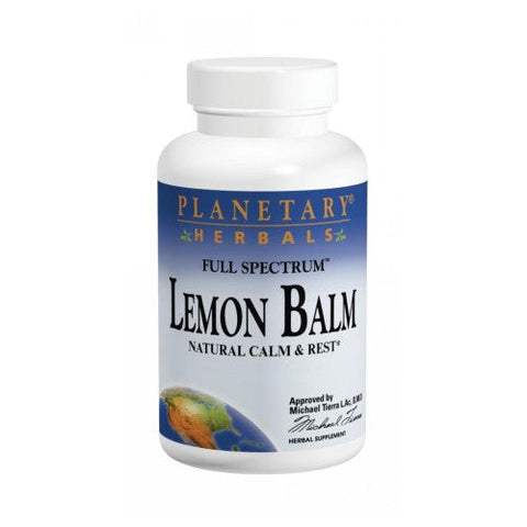 Planetary Herbals, Lemon Balm Full Spectrum, 500 mg, 60 caps Planetary Herbals