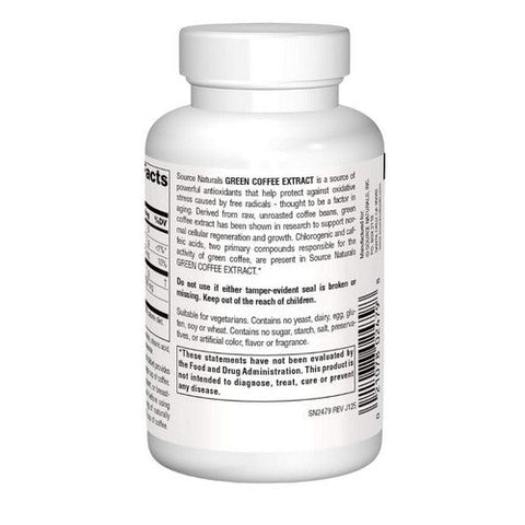 Source Naturals, Green Coffee Extract Energizing, 500 mg, 60 tabs Source Naturals