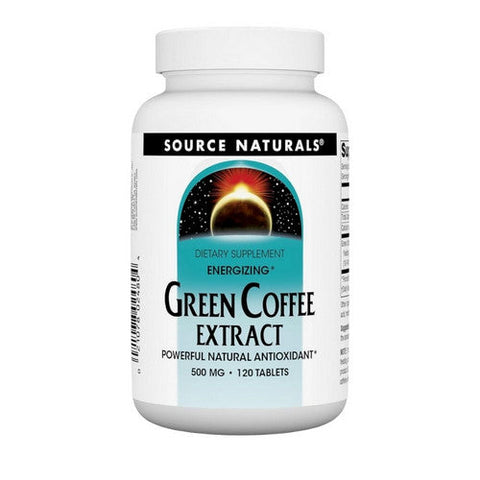 Source Naturals, Green Coffee Extract Energizing, 500 mg, 120 tabs Source Naturals