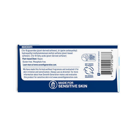 Seventh Generation, Fabric Softener Sheets Free And Clear, 80 Count(Case Of 4)