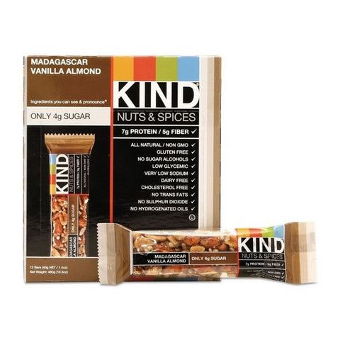Kind, Madagascar Vanilla Almond Bar, 1.4 Oz(Case Of 12)