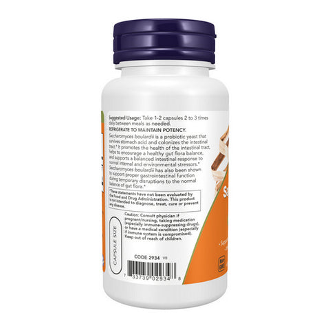 Now Foods, Saccharomyces Boulardii Gastrointestinal Support, 60 Vcaps