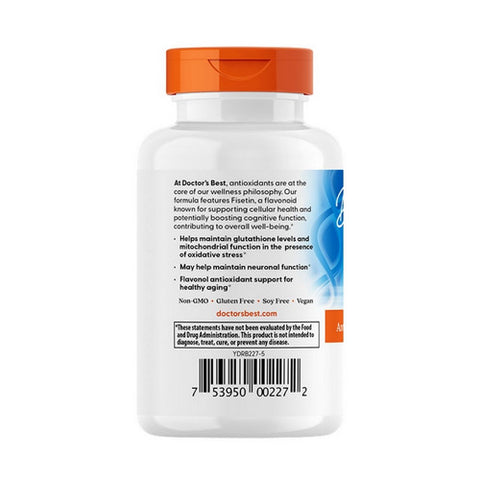 Doctors Best, Fisetin featuring Cognisetin, 100 mg, 30 Veggi Caps