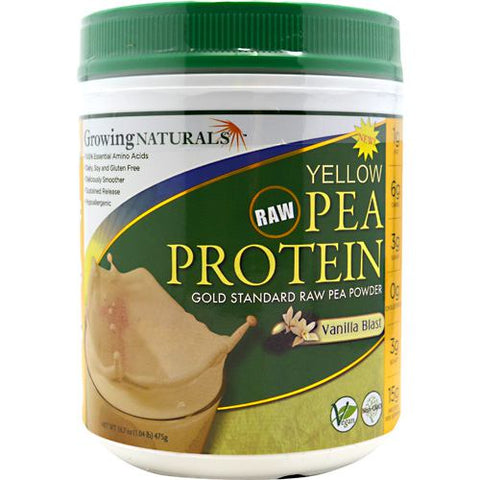 Growing Naturals, Yellow Pea Protein, Vanilla Blast 16 OZ Growing Naturals