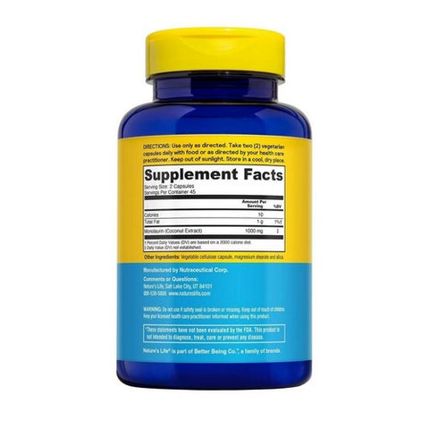 Nature's Life, Monolaurin, 990 mg, 90 VEG CAPS