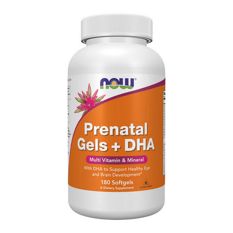 Now Foods, Prenatal Gels + DHA, 180 Softgels Now Foods