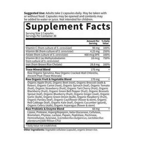 Garden of Life, Vitamin code, Healthy Blood 60 vcaps