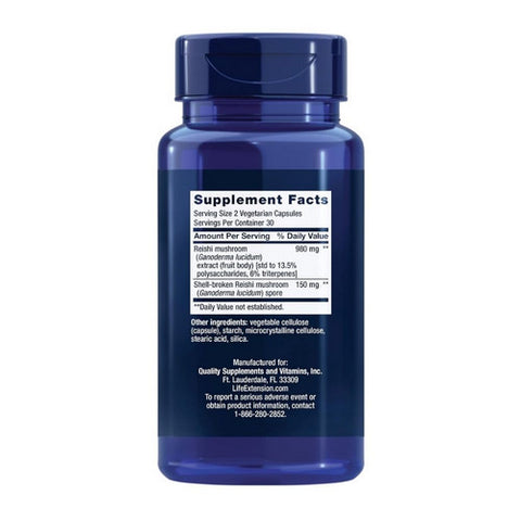 Life Extension, Reishi Extract Mushroom Complex, 60 Veg Caps