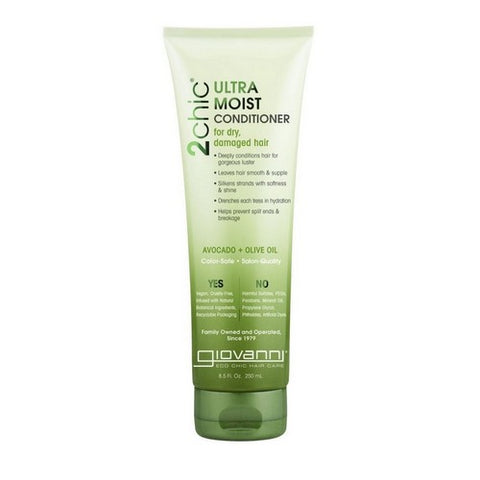 Giovanni Cosmetics, 2Chic Ultra-Moist Conditioner, Avocado and Olive Oil 8.5 OZ