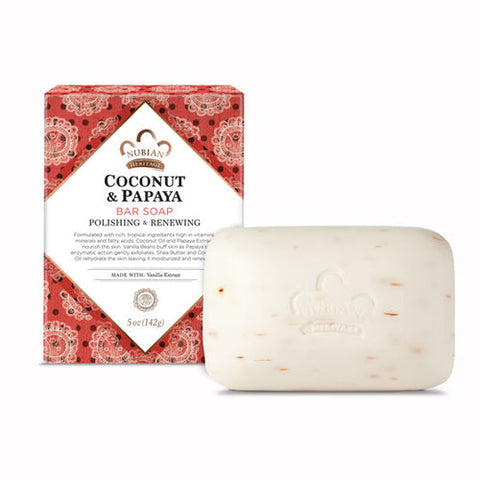 Nubian Heritage, Bar Soap Coconut And Papaya, 5 Oz Nubian Heritage