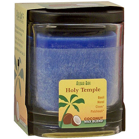 Aloha Bay, Eco Palm Square Jar, Holy Temple Royal Blue 8 oz Aloha Bay