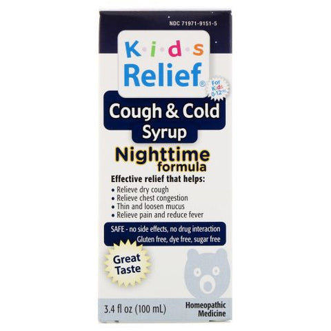 Homeolab, Kids Relief Cough and Cold Nighttime Formula, 100 ml