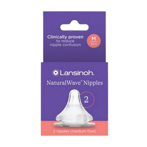 Lansinoh Laboratories, Medium Flow Nipples, 2 COUNT