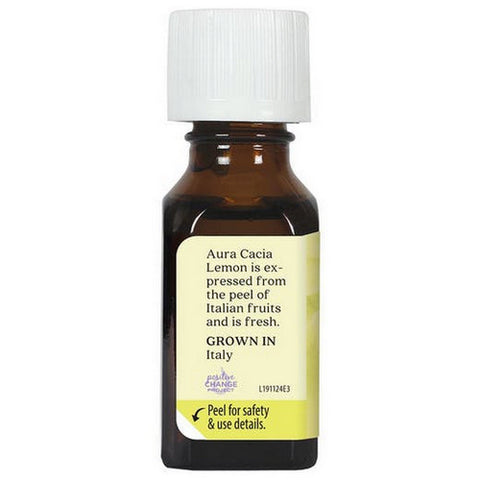 Aura Cacia, 100% Pure Essential Oil Lemon, Lemon 0.5 OZ