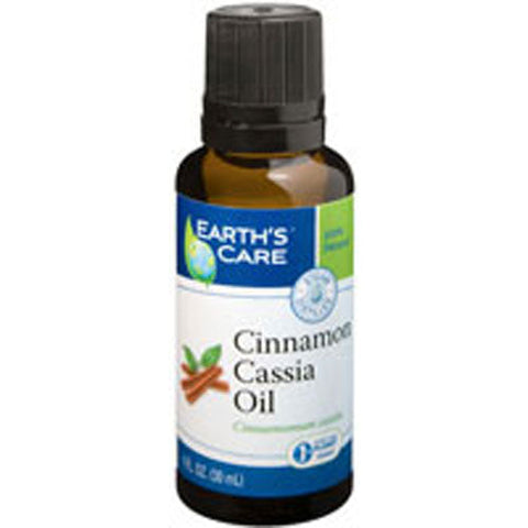 Earth's Care, Cinnamon Cassia Oil 100% Pure and Natural, 1 OZ Earth's Care