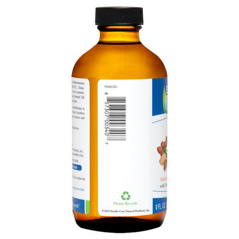 Earth's Care, Sweet Almond Oil 100% Pure and Natural, 8 OZ