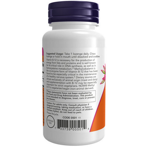 Now Foods, Methyl B-12, 10,000 MCG, 60 LOZENGES